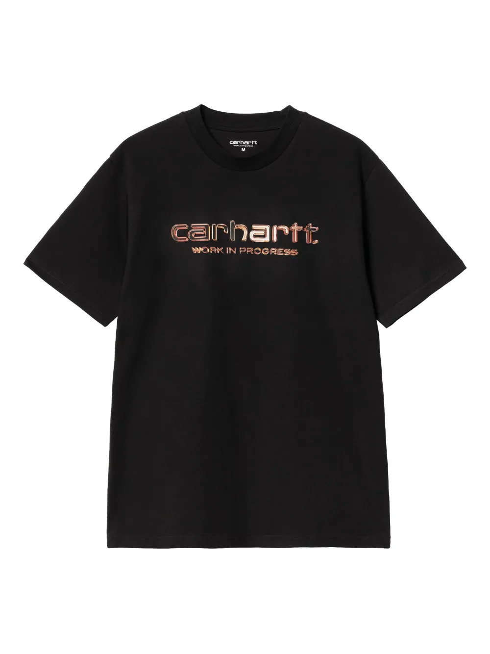 Carhartt WIP chrome script T-shirt | Black | Image 1