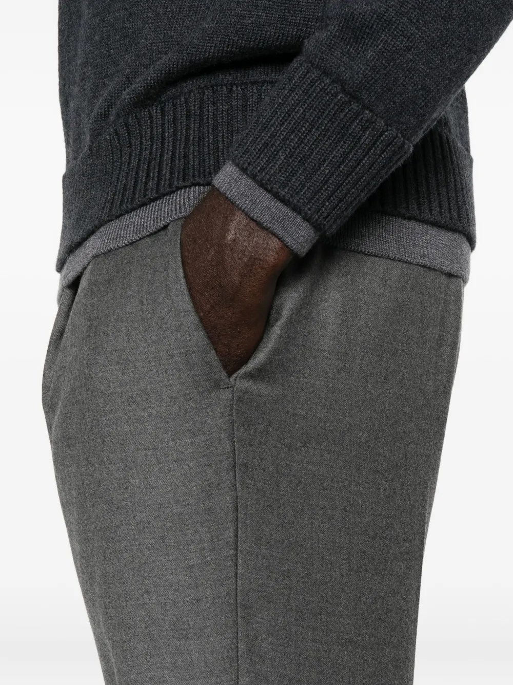 DONDUP Geplooide broek Grijs