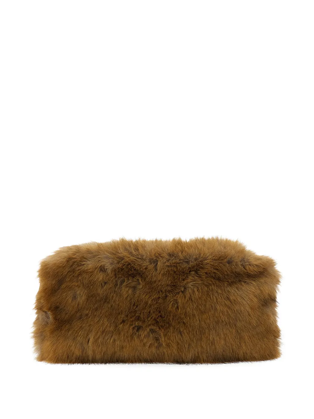 MSGM Clutch van imitatiebont Bruin