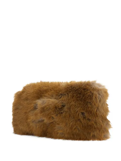 MSGM faux-fur clutch bag