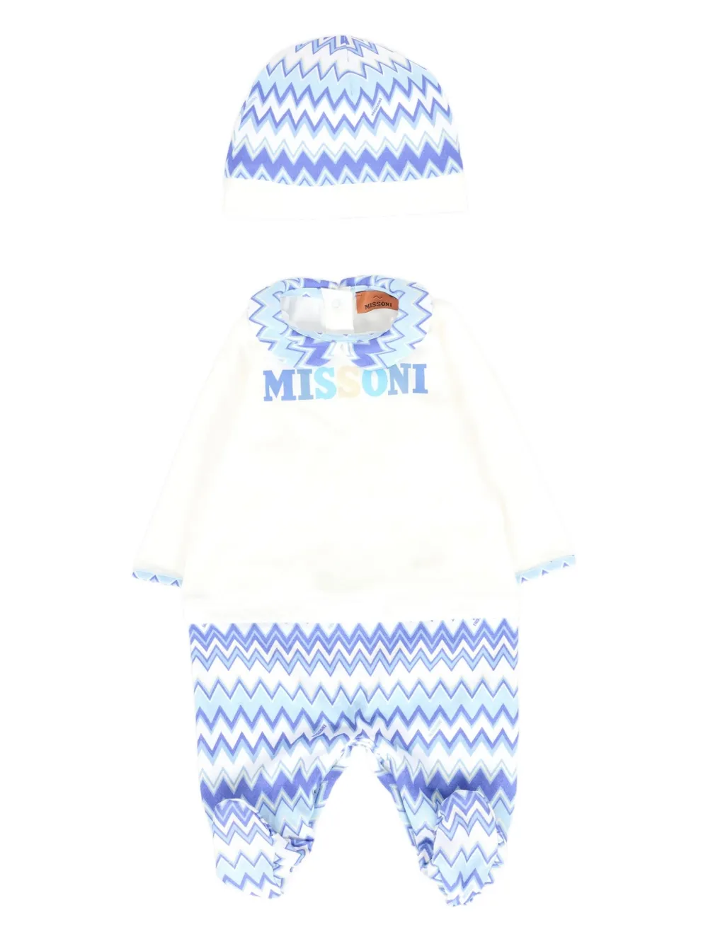 Missoni Zigzag Babygrow Set In White