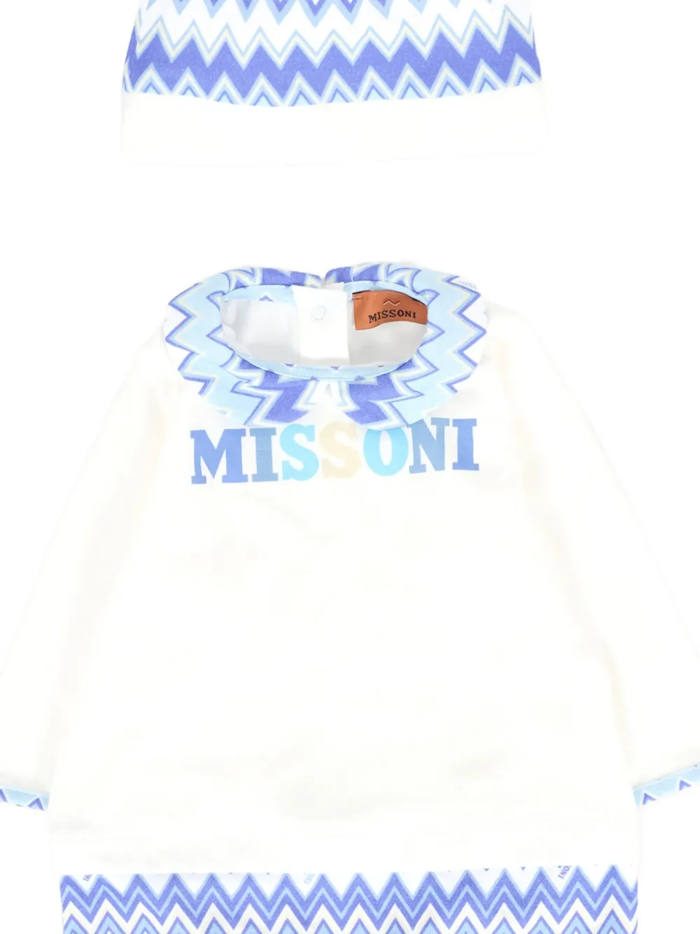Missoni Zigzag Babygrow Set In White