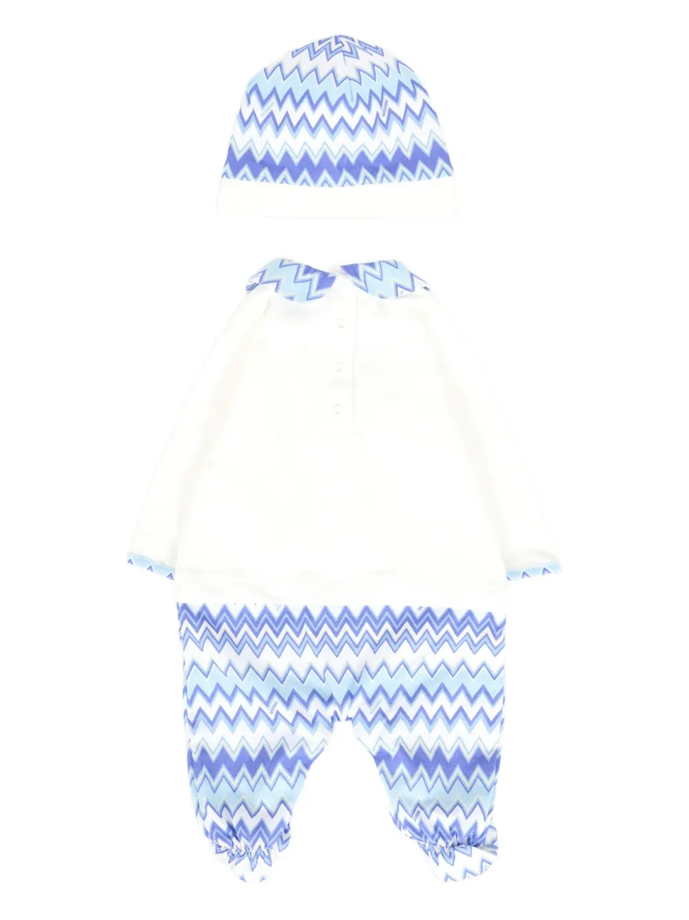 Missoni Zigzag Babygrow Set In White