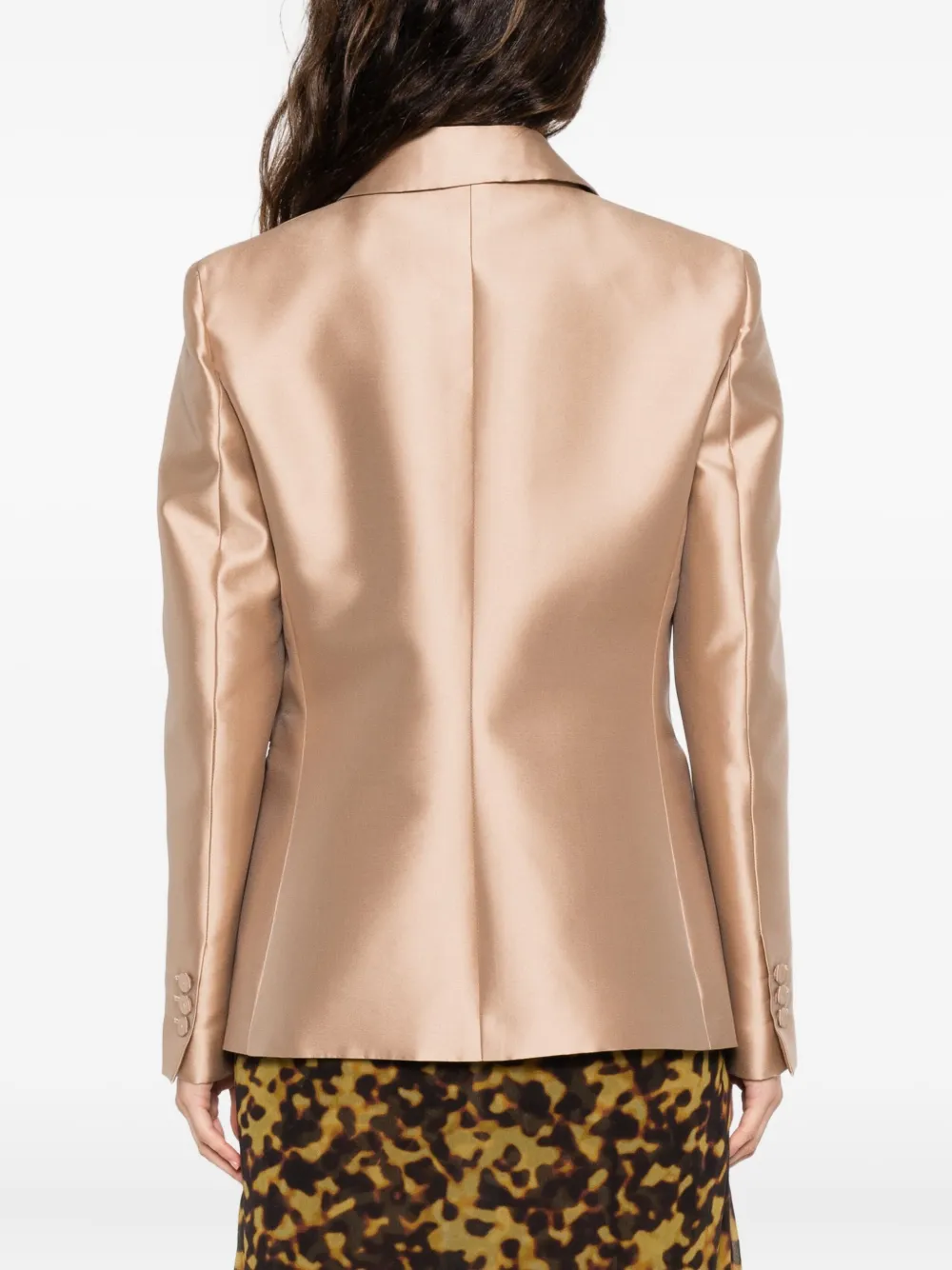 Alberta Ferretti Buttoned Peak-lapel Jacket In Multi