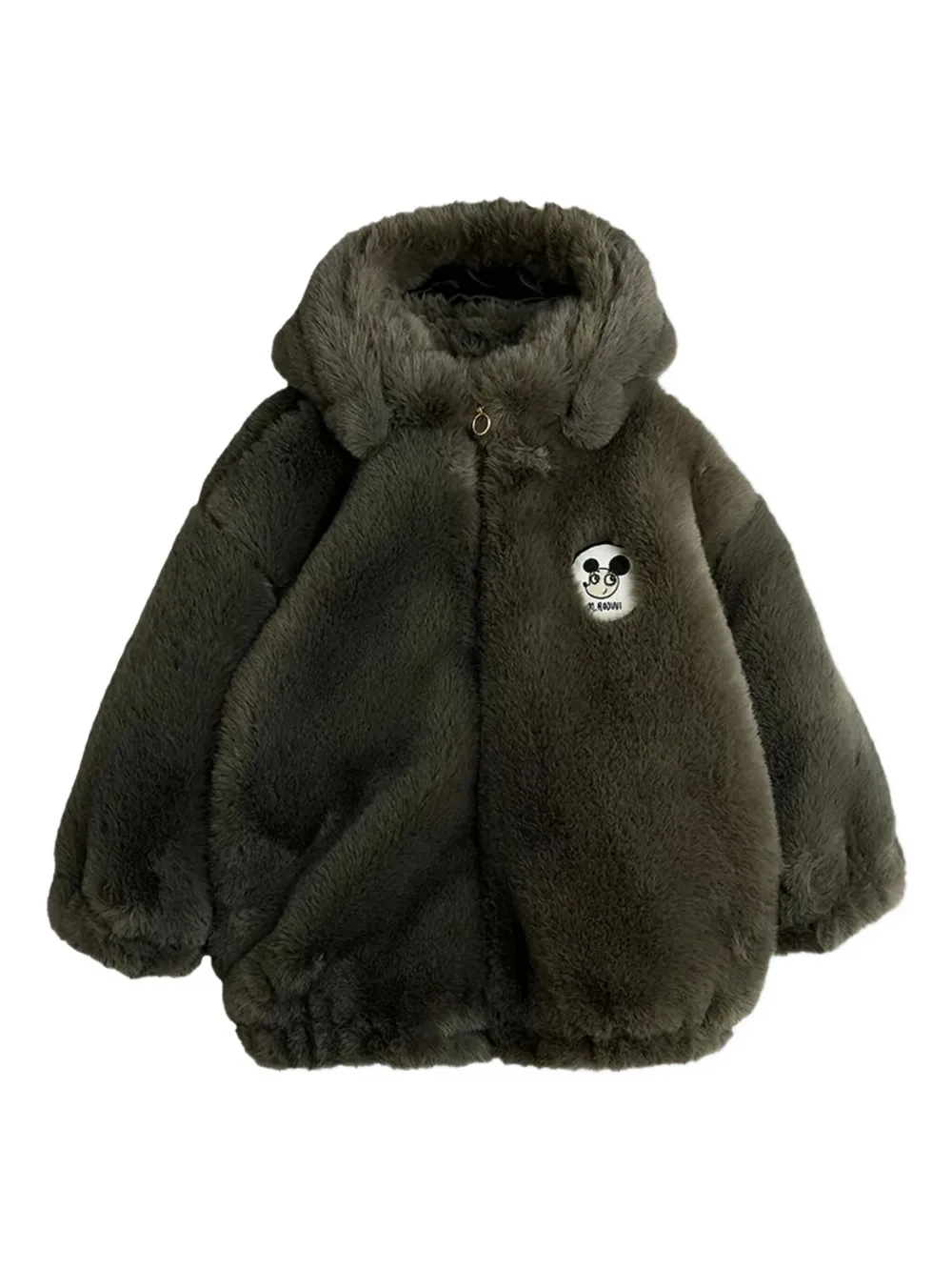 Mini Rodini hooded jacket | Grey | Image 1