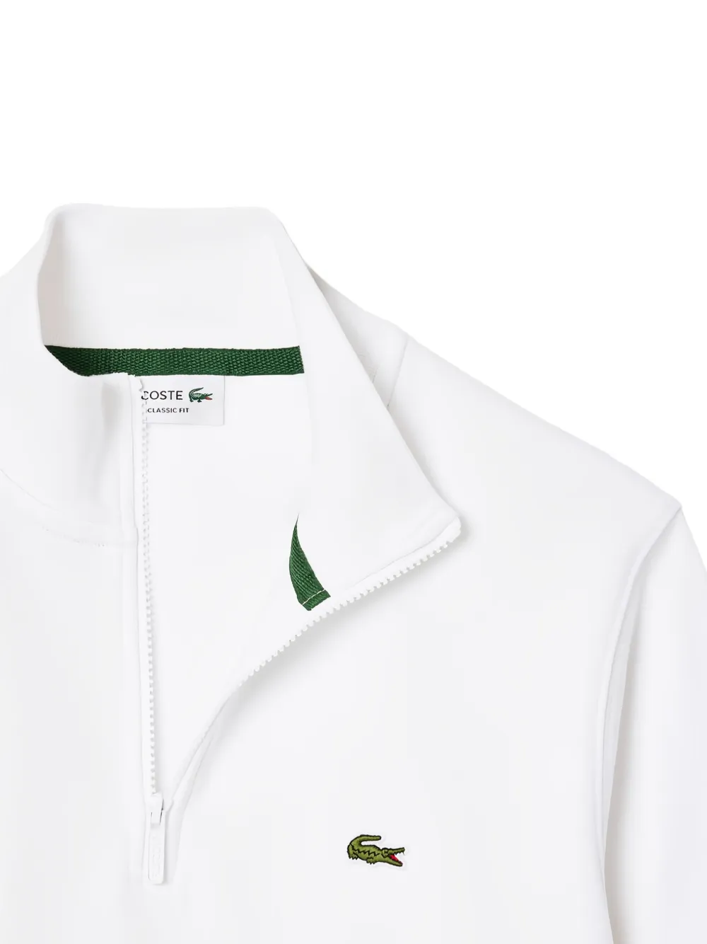 Lacoste logo-patch sweatshirt - Wit