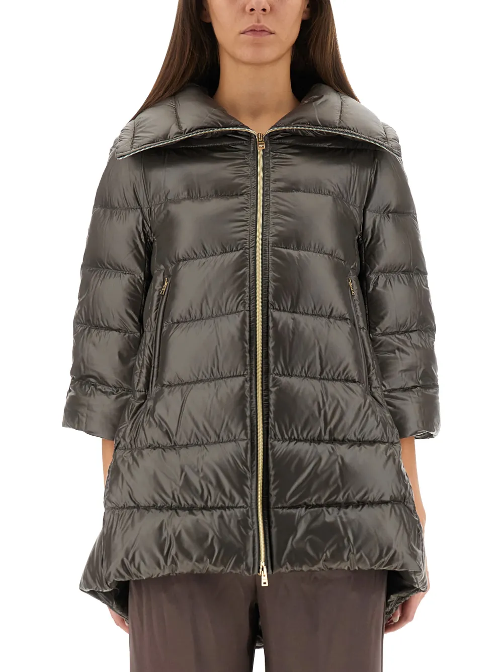 Herno Cleofe zip-up quilted coat | Oversized Coats | Image 2