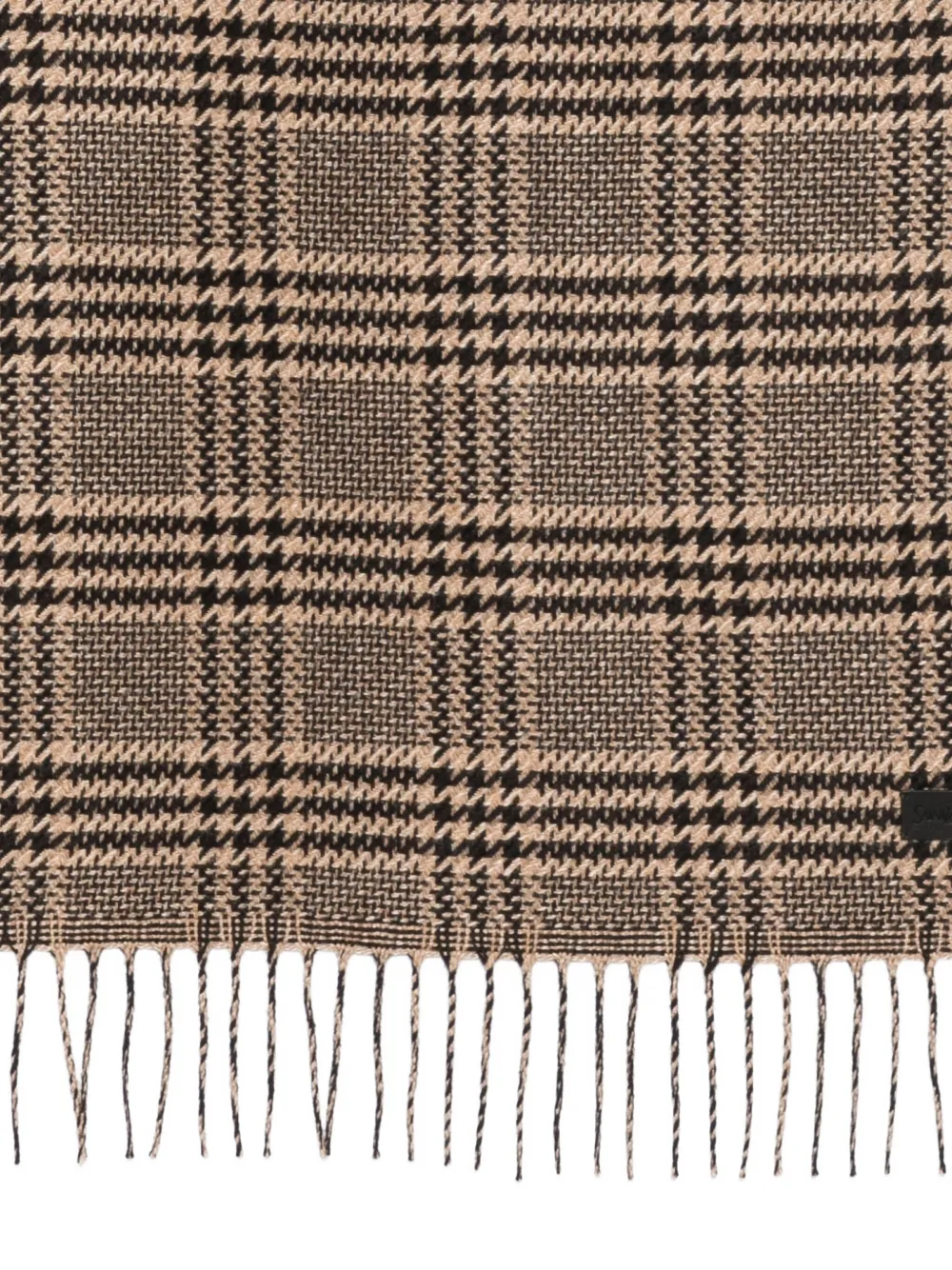Saint Laurent check fringed scarf | Image 2