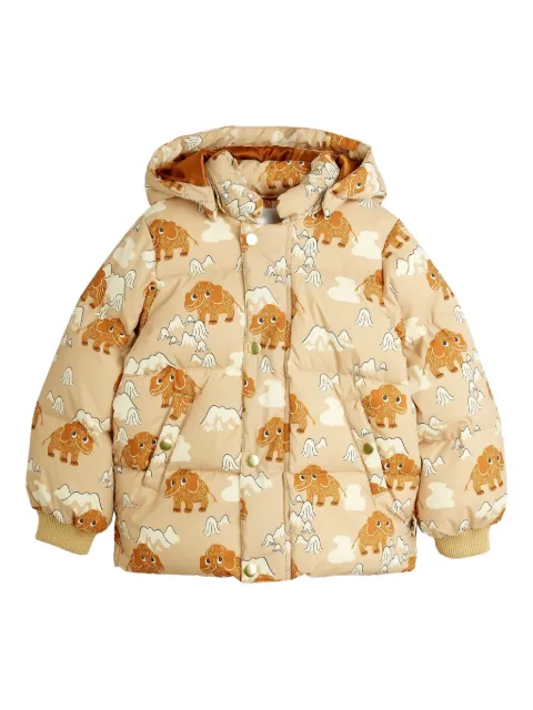 Mini Rodini Jas met capuchon en patroon