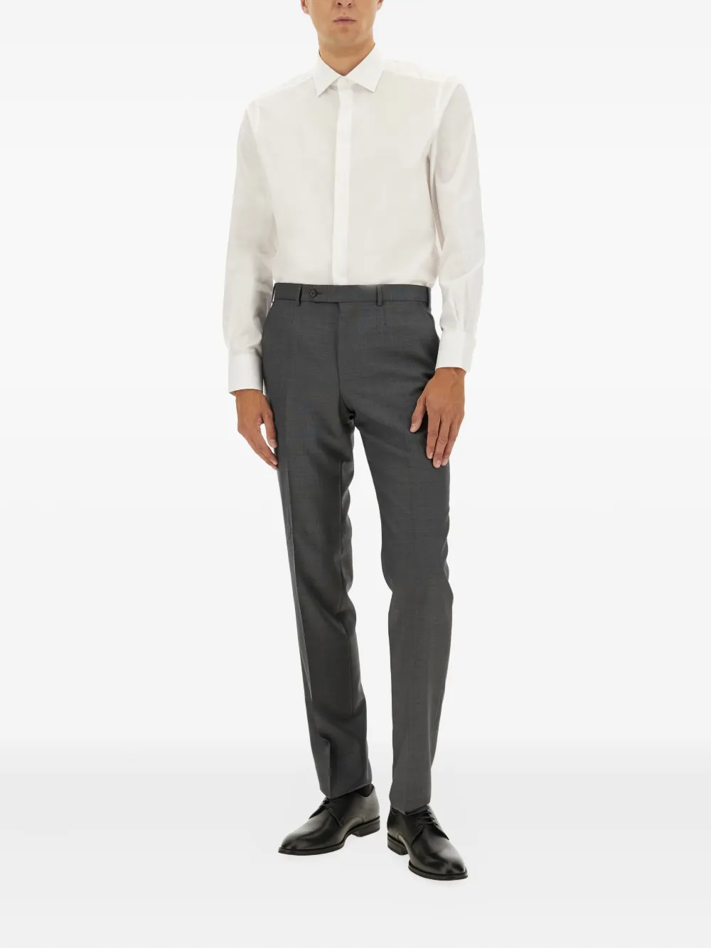 Zegna collared shirt - Wit