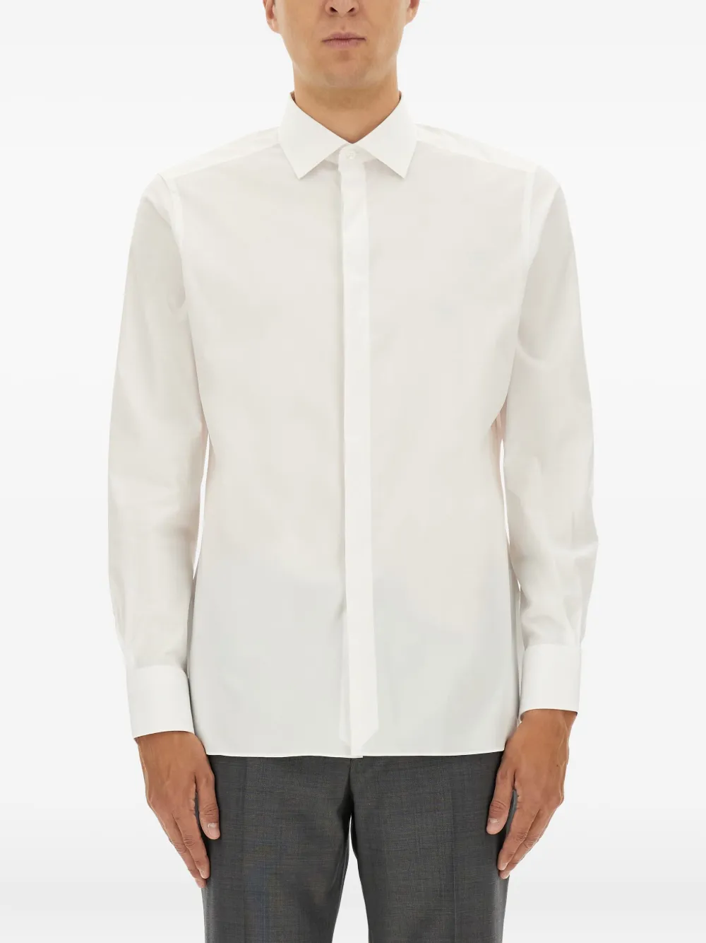 Zegna camisa de seda | blanco | Image 1