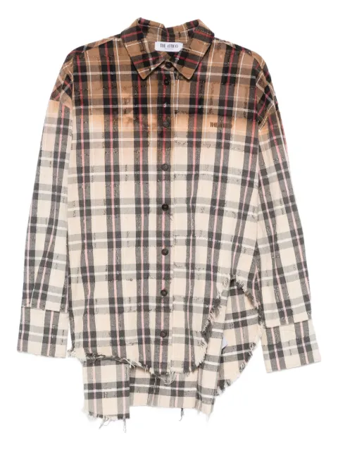 The Attico camisa con estampado de cuadros