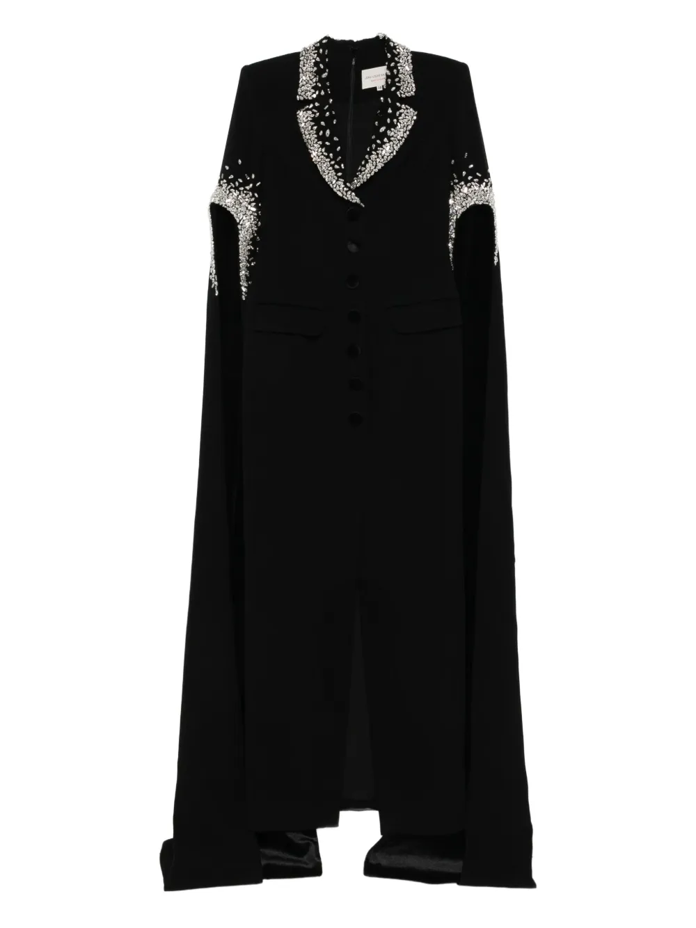 JEAN-LOUIS SABAJI crystal-embellished tailored maxi dress | Black | Image 1
