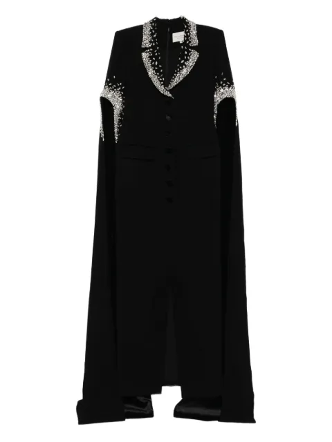 JEAN-LOUIS SABAJI crystal-embellished tailored maxi dress