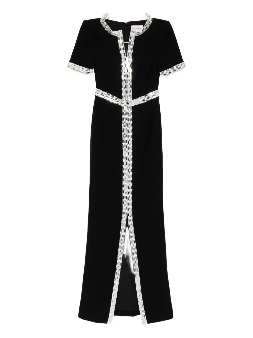 Jean Louis Sabaji Crêpe Maxi Dress In Black
