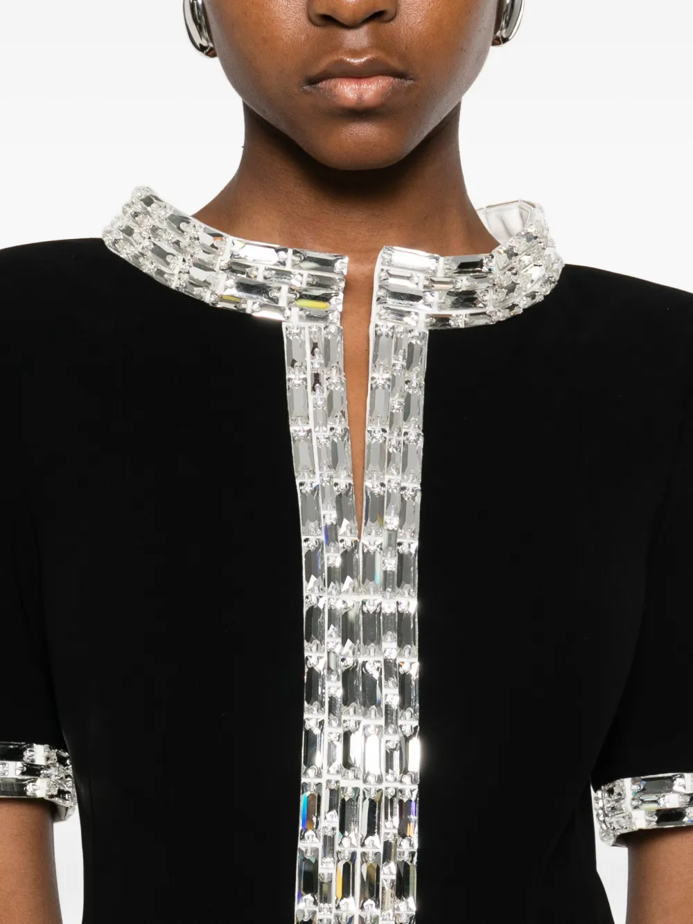 Jean Louis Sabaji Crêpe Maxi Dress In Black