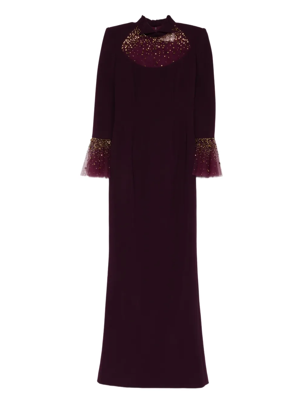 JEAN-LOUIS SABAJI bell sleeve maxi dress | Red | Image 1