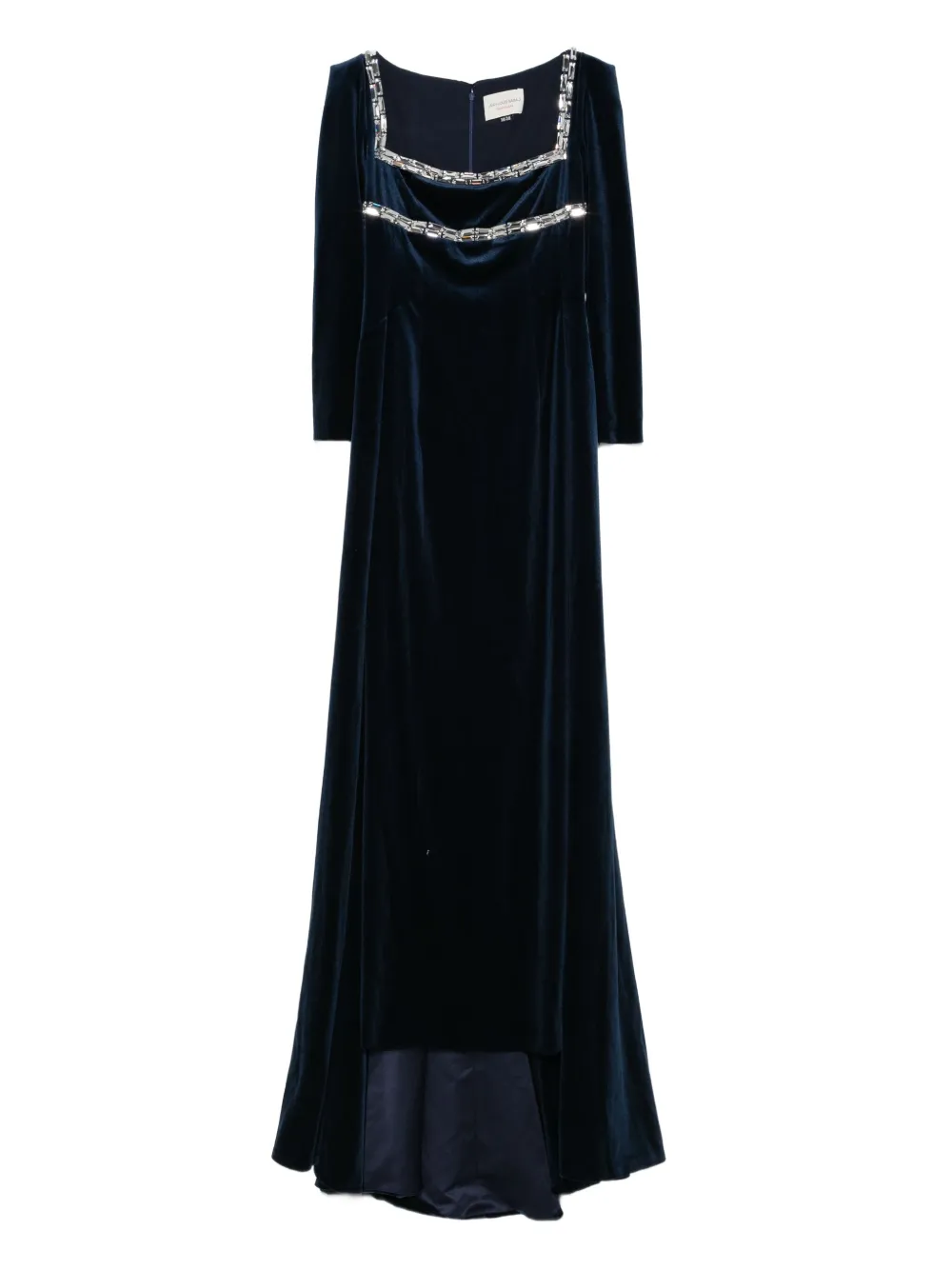 JEAN-LOUIS SABAJI crystal-embellished velvet gown | Blue | Image 1