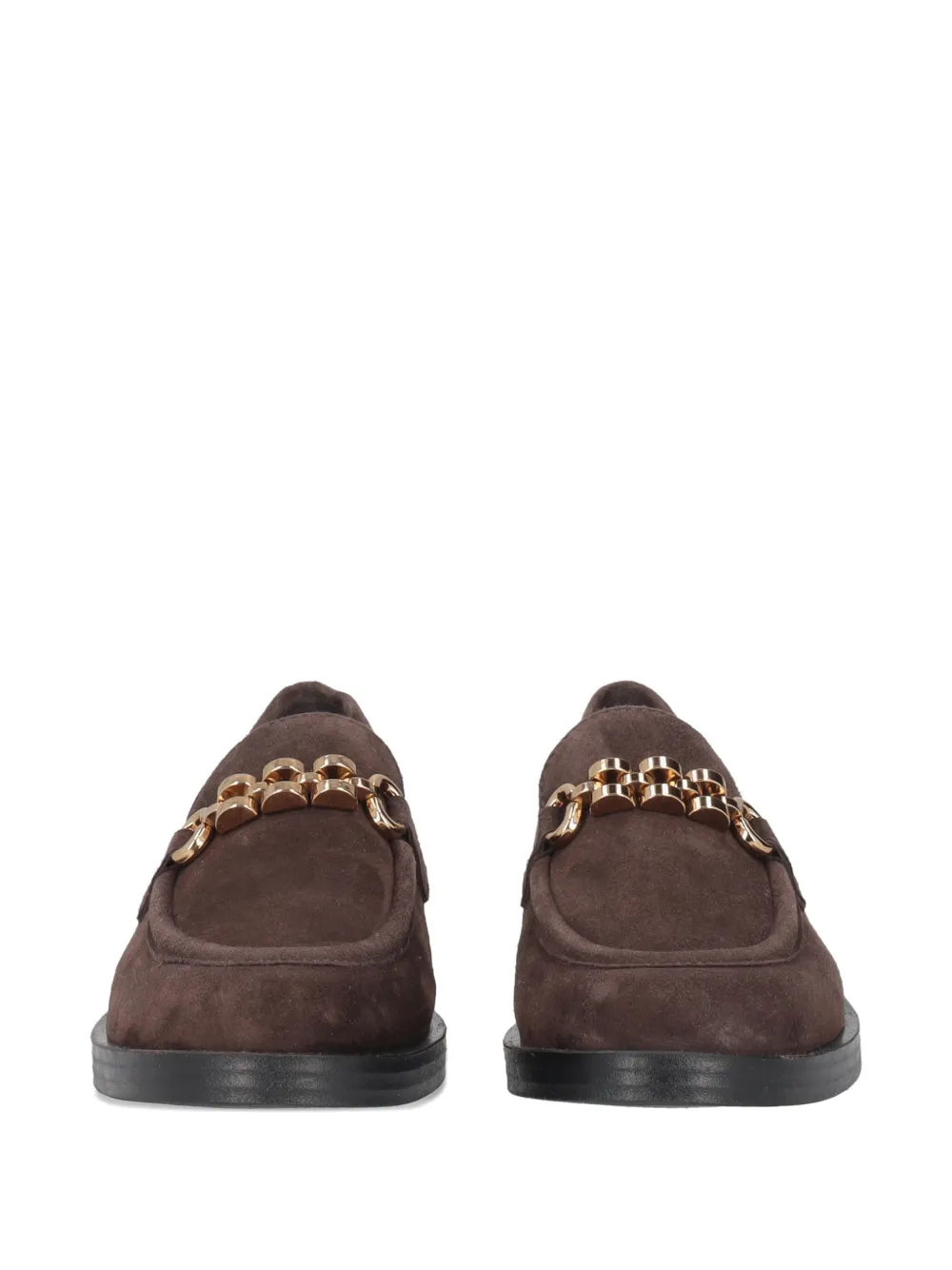 Tosca Blu Loafers met kettingdetail Bruin