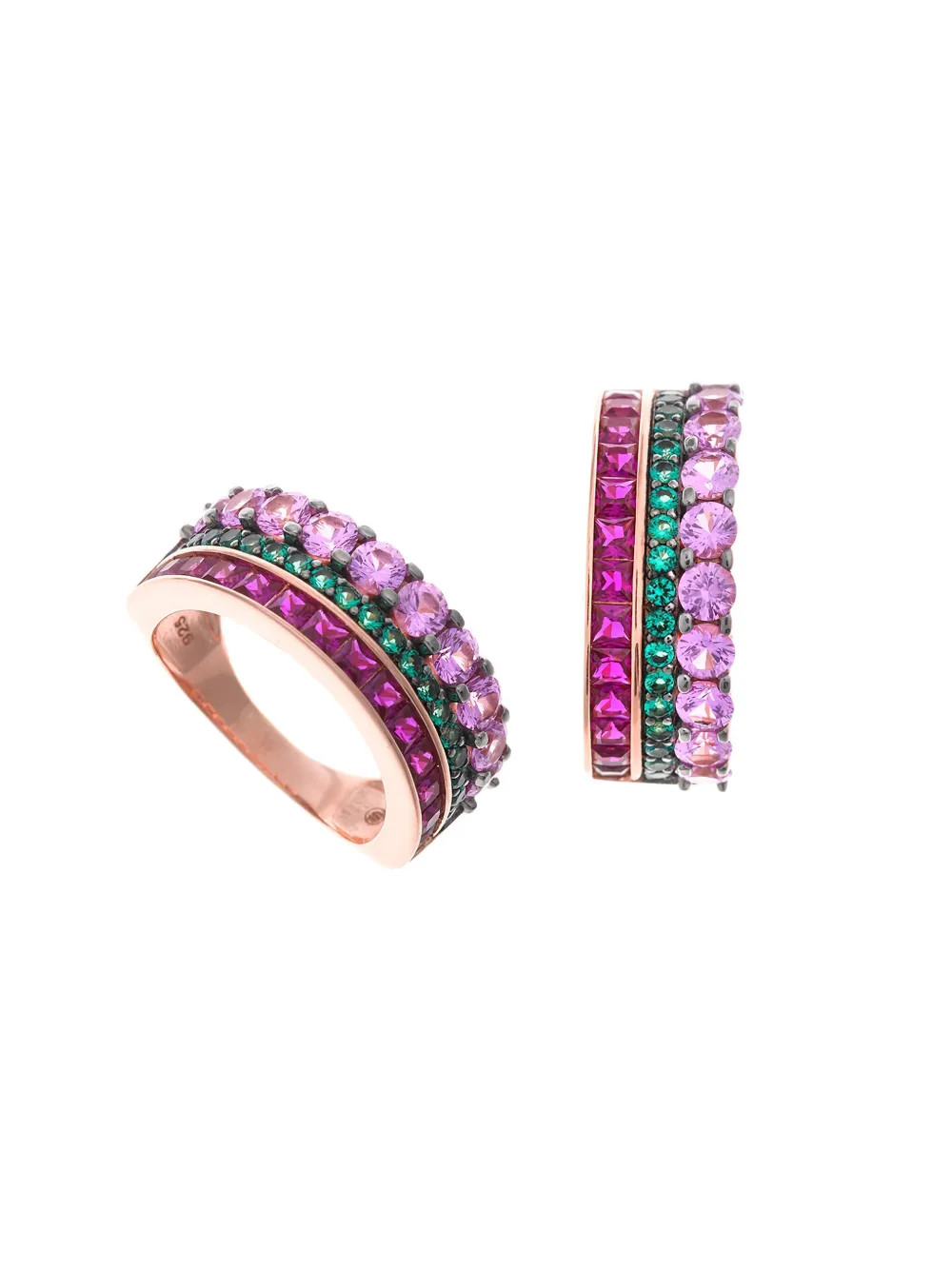 SALVATORE PLATA crystal-embellished ring - Roze