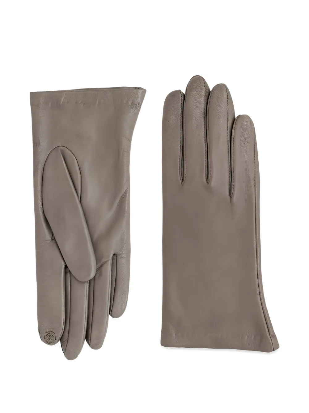 GLOVE STORY leather gloves | Grey | Image 1
