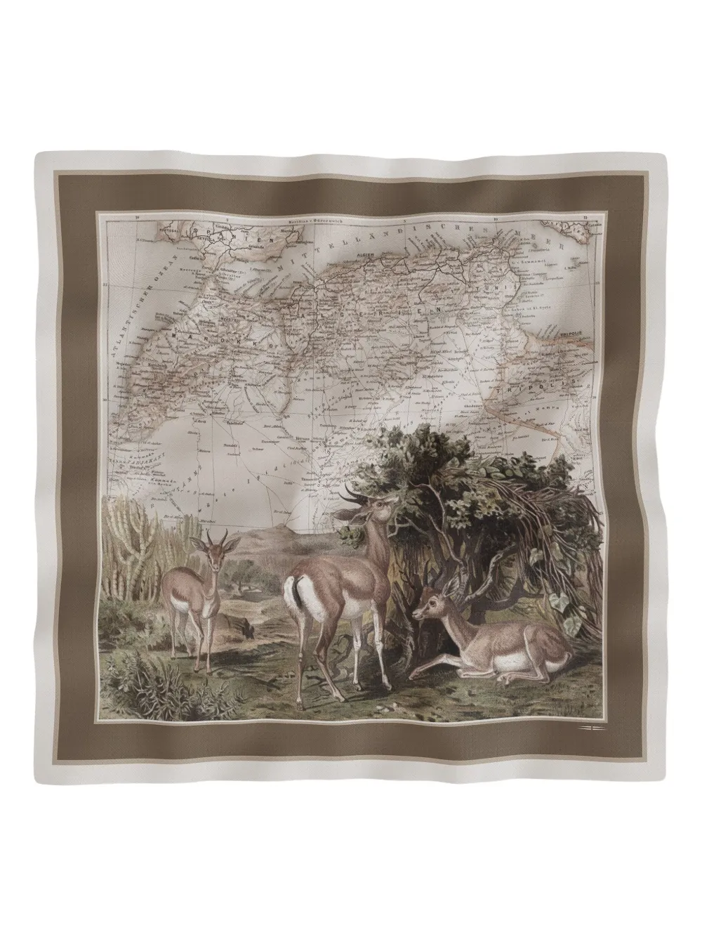MAOULI Saïda printed scarf | Neutrals | Image 1