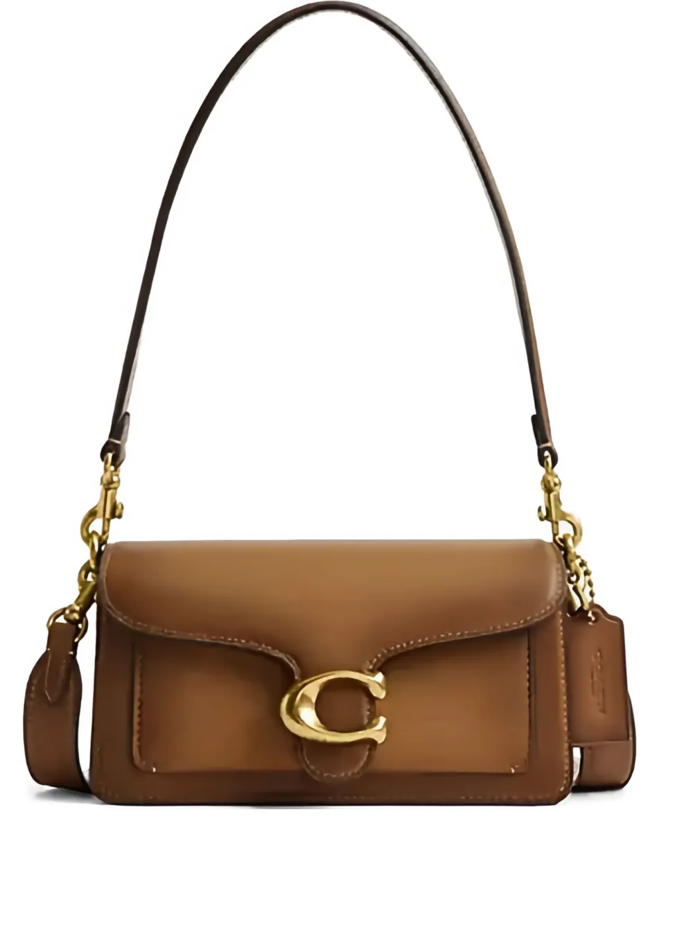 Coach Tabby C-logo Shoulder Bag In Brown