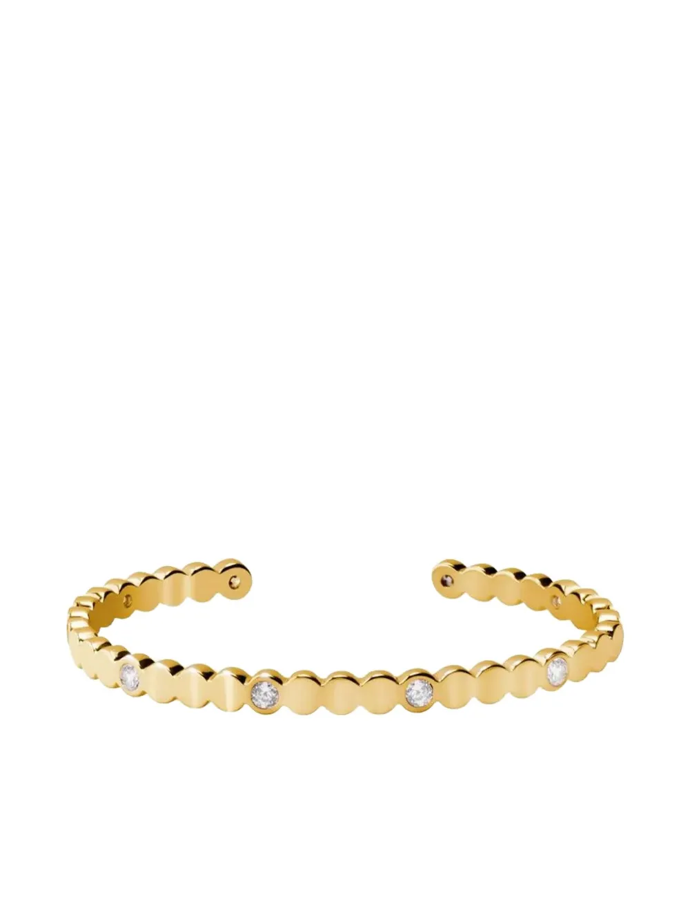 BANGLE UP Lumi embellished bangle bracelet - Goud