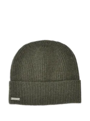 ROA logo-detail Wool Beanie Hat | Grey | FARFETCH AU