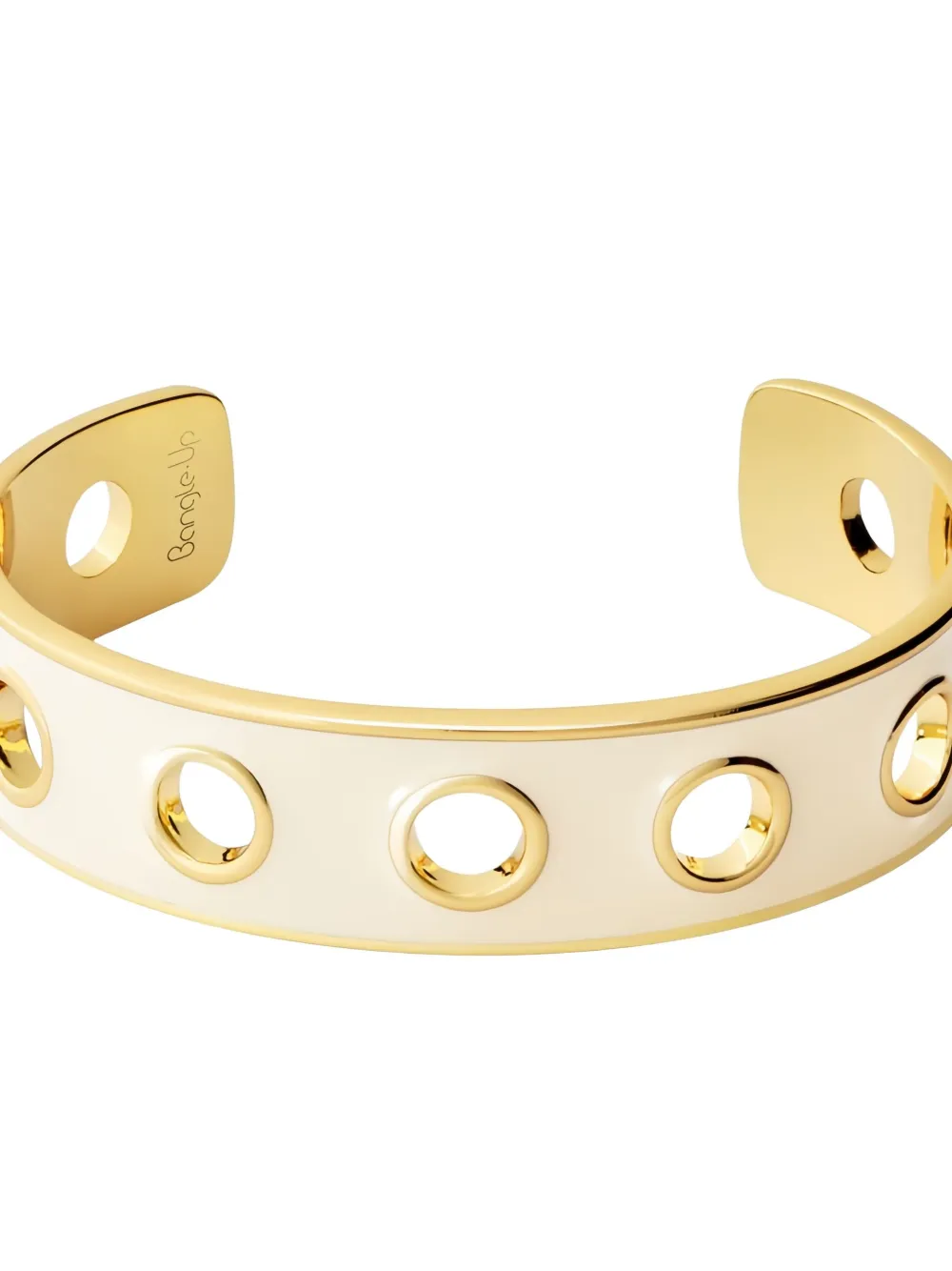 BANGLE UP Eyelet cut-out bracelet - Goud