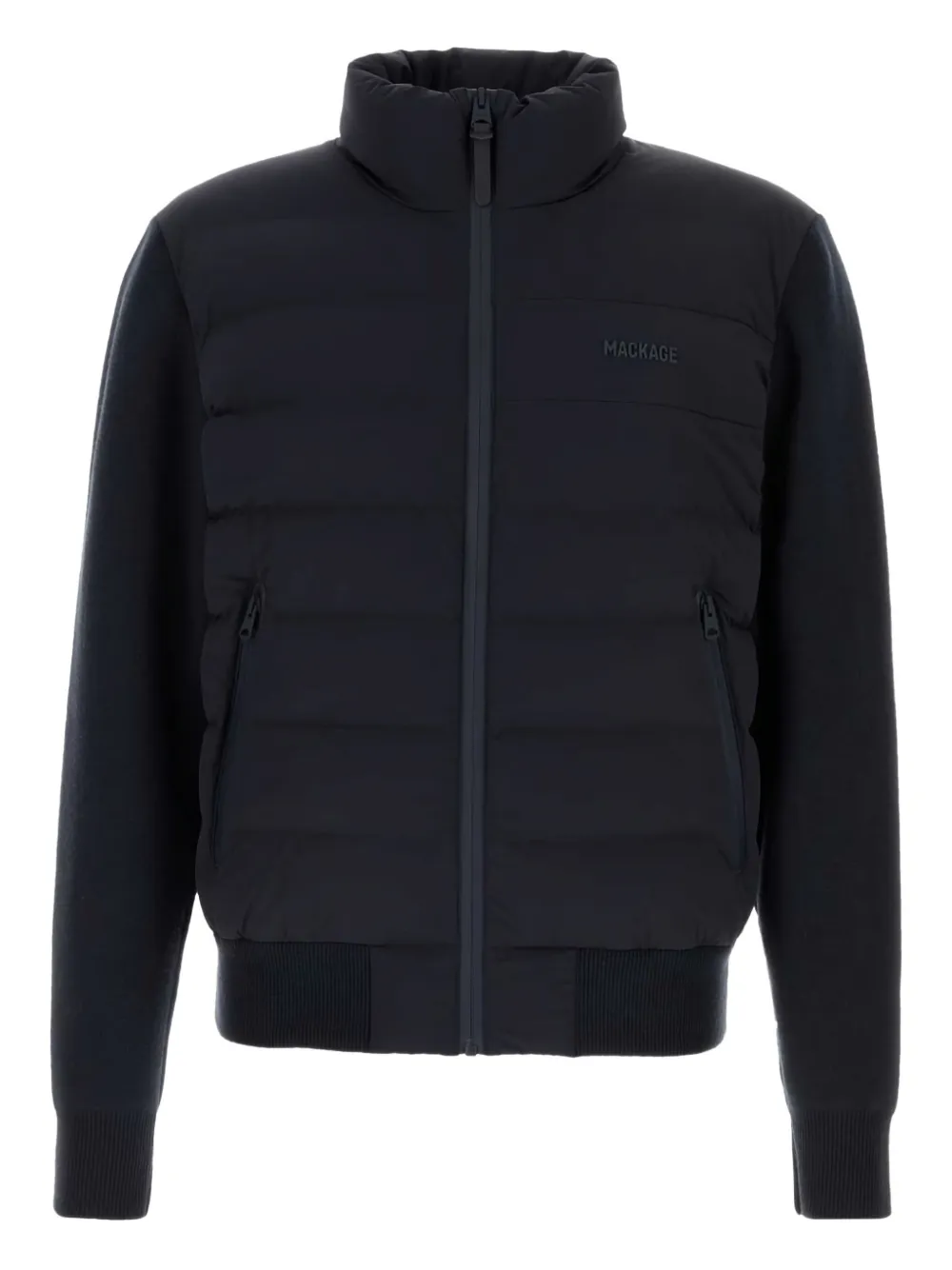 Mackage Quilted Zip-up Jacket In Blue