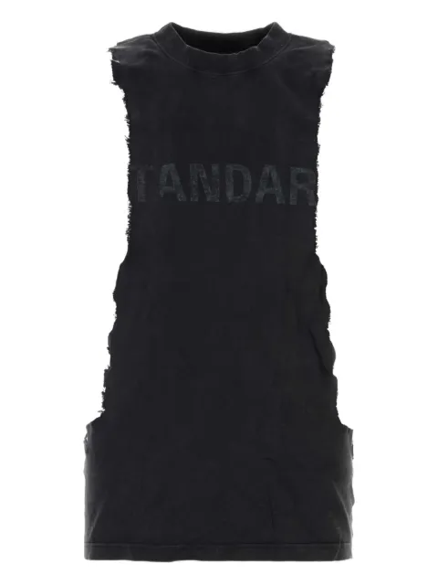 Balenciaga ripped cotton tank top