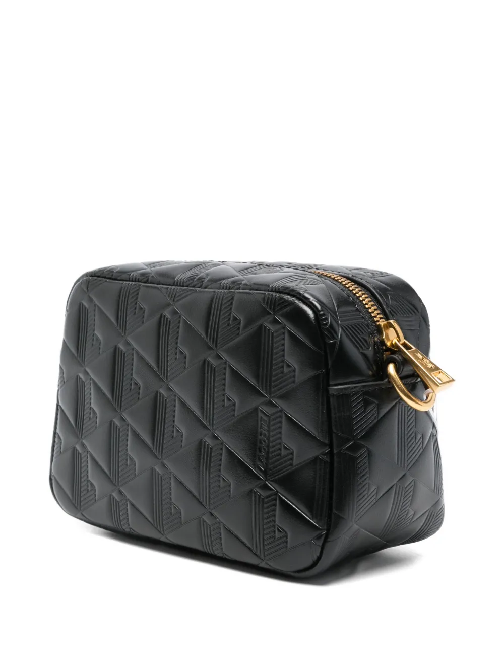 Lacoste Maheki kleine schoudertas met reliëf - Zwart