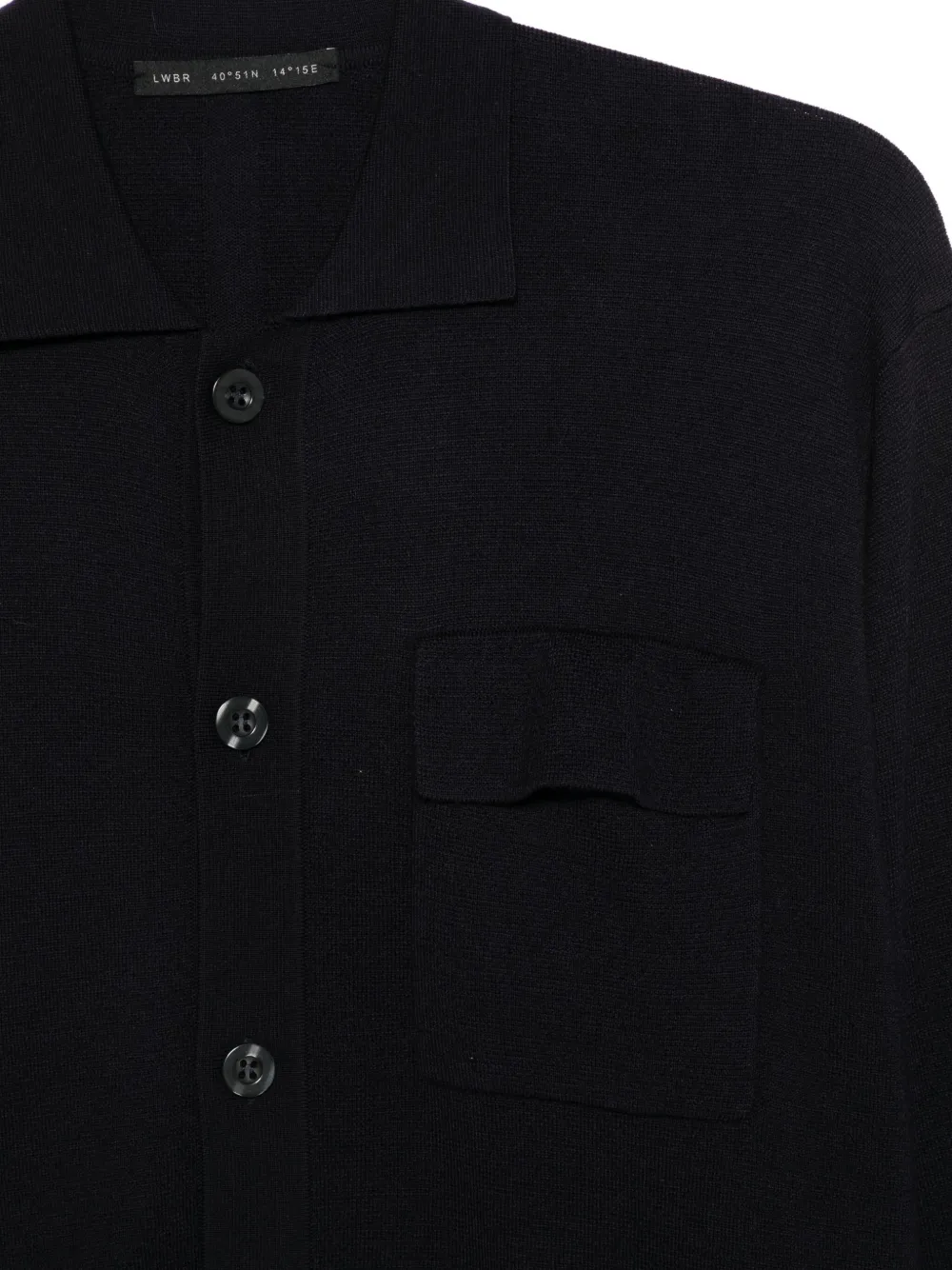 Low Brand Vest met knopen en zak Blauw