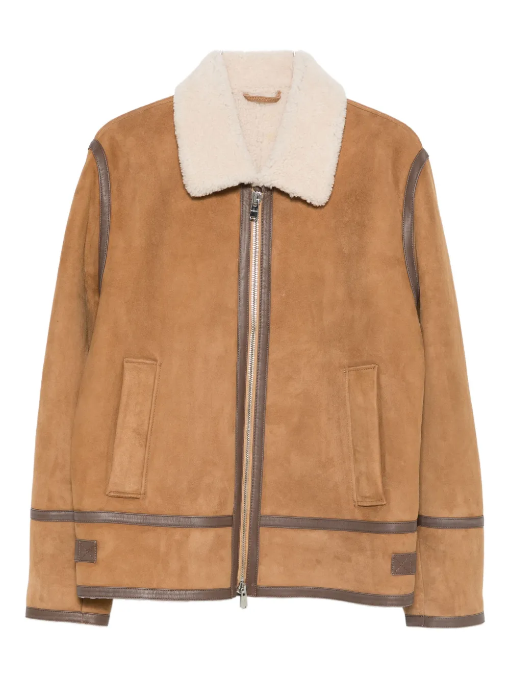 DONDUP zip-up leather jacket | Brown | Image 1