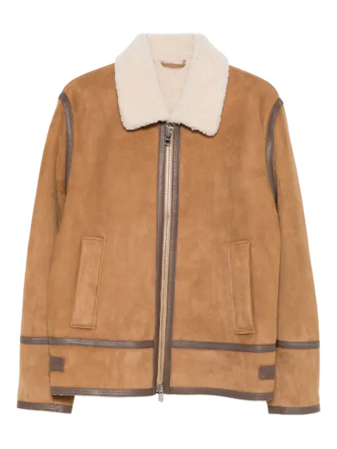 DONDUP zip-up leather jacket