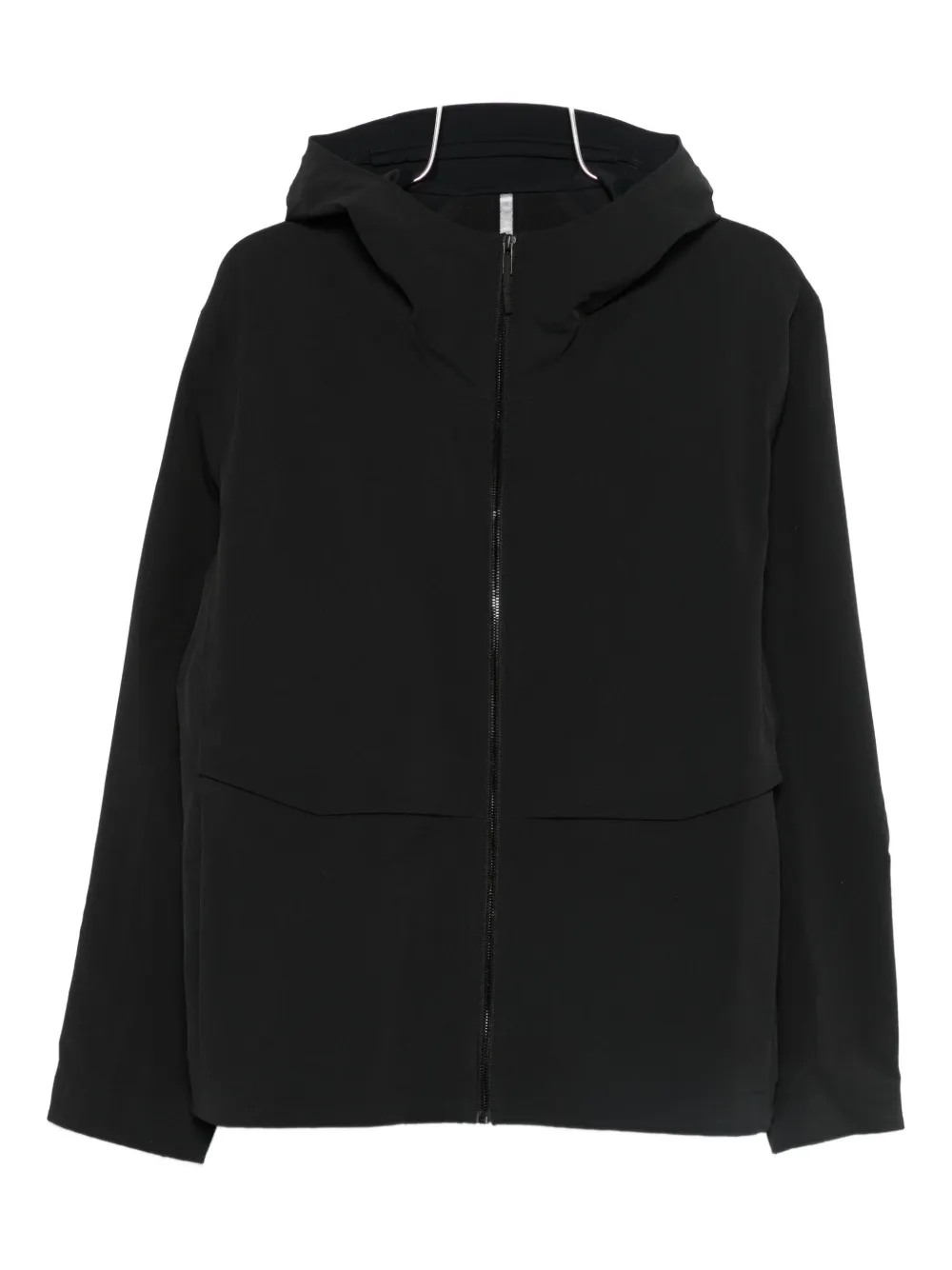 Veilance hooded zip-up jacket | Black | Image 1
