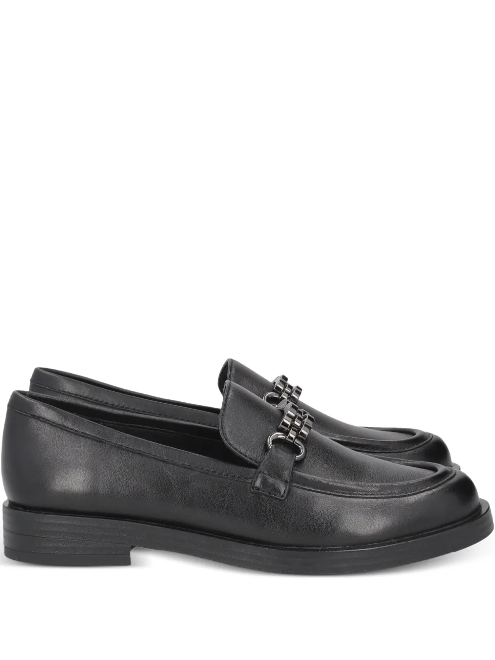 Tosca Blu chain-trim loafers - Nero