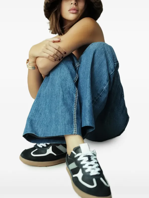ALOHAS lace-up Panelled Sneakers | Black | FARFETCH