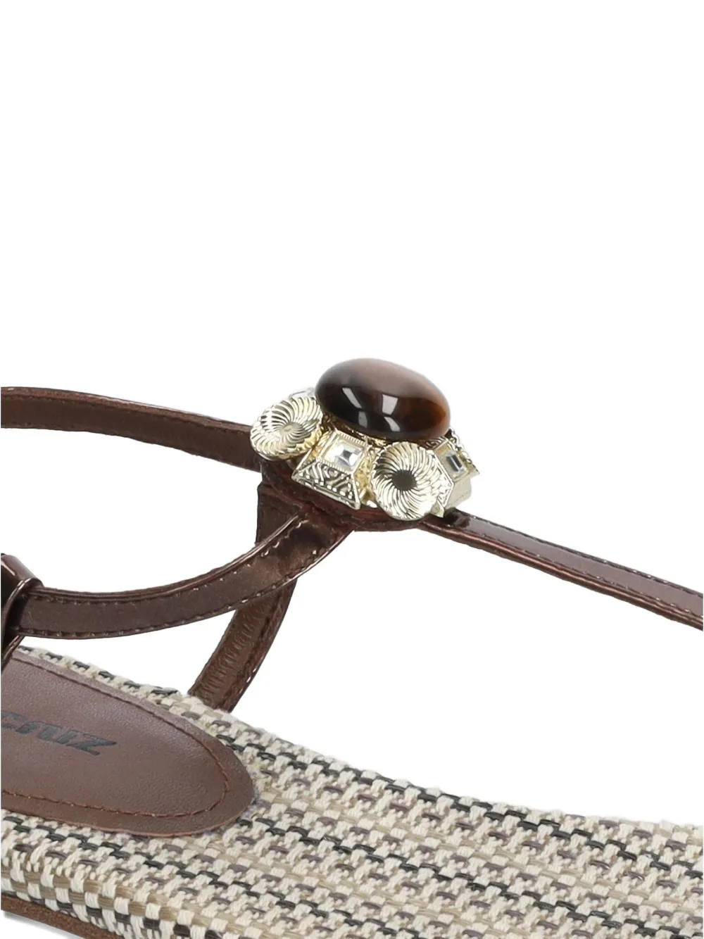 Lola Cruz Margot embellished sandals Bruin