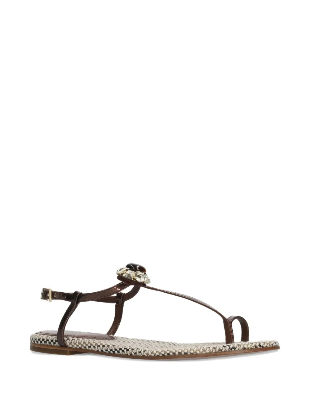 Lola Cruz Margot embellished sandals Bruin