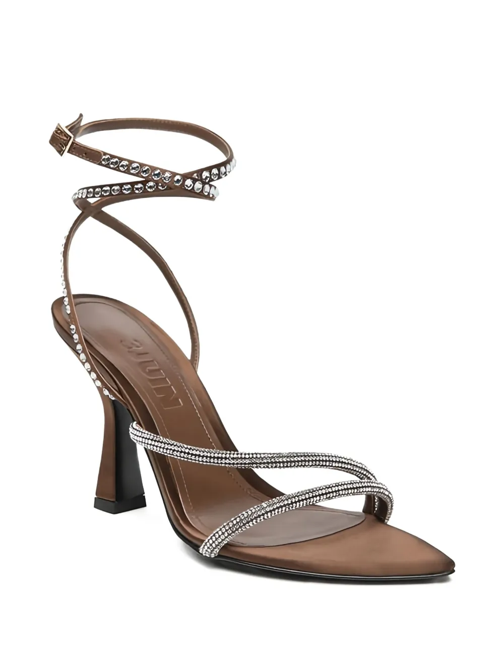 3juin crystal-embellished sandals - Bruin