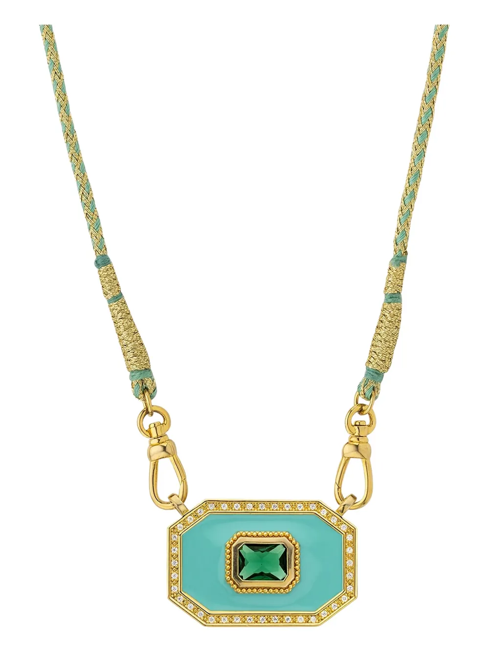 Mya Bay Rectangular-pendant Necklace In Gold