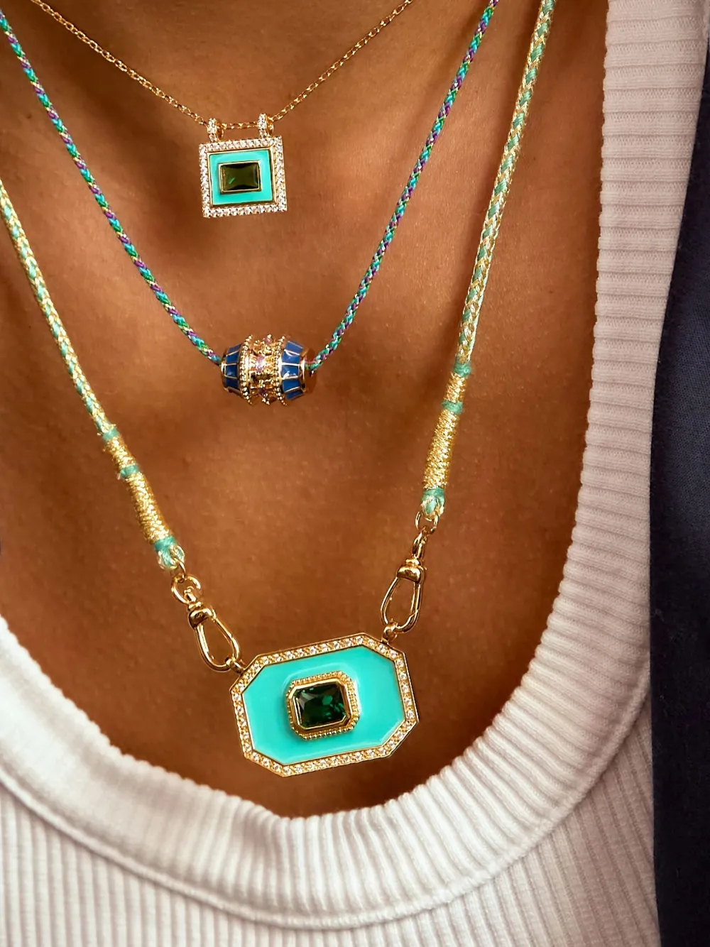 MYA BAY rectangular-pendant necklace | Image 2