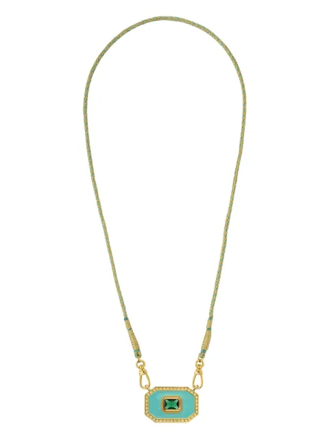 MYA BAY rectangular-pendant necklace