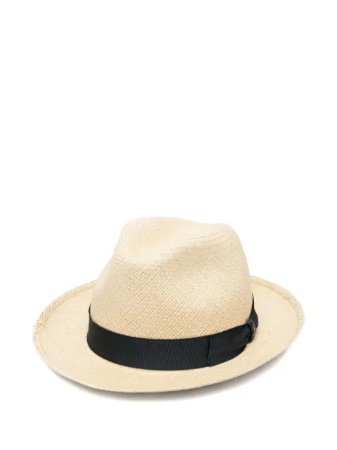 Borsalino sombrero fedora con ribete de listón
