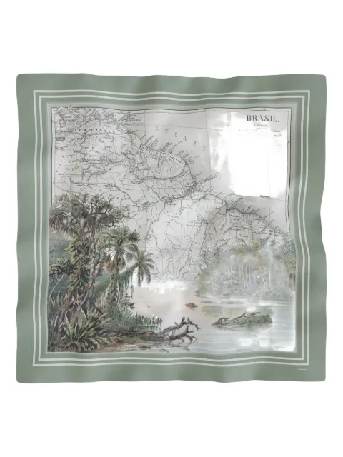 MAOULI Luisa map-print scarf