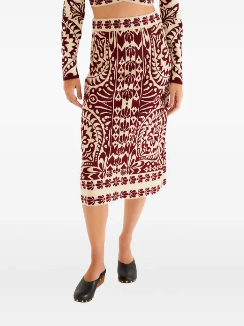 FARM Rio patterned skirt