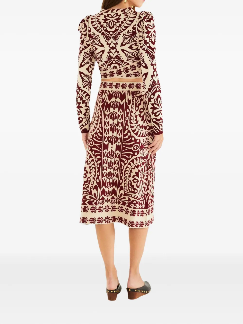 FARM Rio Rok met patroon Rood