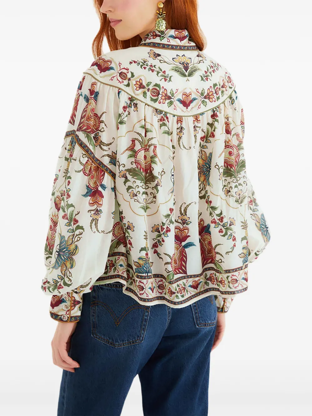 FARM Rio floral print blouse - Beige